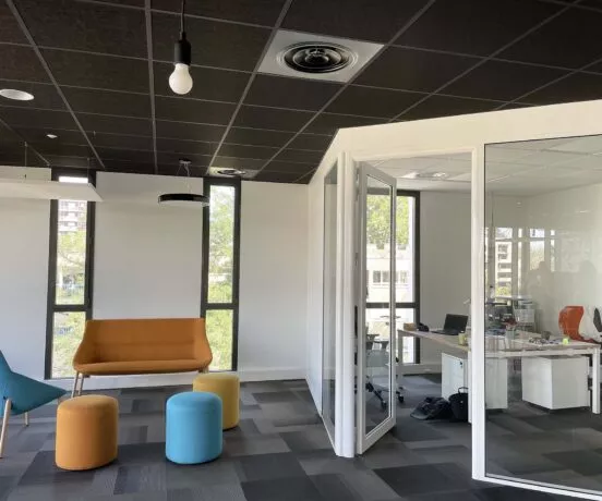Espace de détente du Quadrium à Rennes