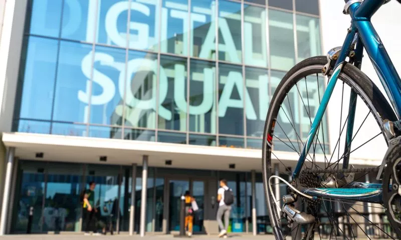Façade de la pépinière d'entreprise du Digital Square à Rennes