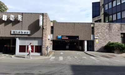 Façade d'entrée du parking Kléber à Rennes